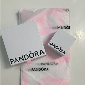 Pandora Pink & White Boxes, Tissue Paper